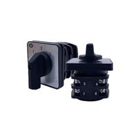 YMW27-32A/63A Interruptor de leva giratorio ON-OFF-ON Tres posiciones 1-3 polos Selector cambio contacto plateado(32A 4 Poles)