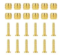 YMWALK Cable de freno de disco hidráulico Olive Set, manguera de bicicleta oliva inserto para bicicleta de montaña BH90 BH59 Piezas de repuesto oliva y conector, 12 piezas de manguito de aguja de