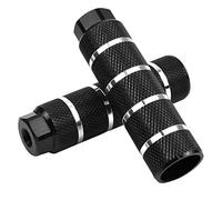 YMWALK Clavijas de bicicleta, 2 piezas de aluminio Clavijas de pie de bicicleta Clavijas de acrobacias BMX Clavijas de ciclismo antideslizantes Accesorios de bicicleta de montaña BMX (Negro)