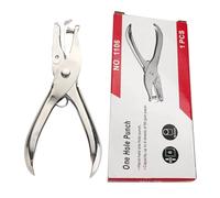 YMWALK Perforadora de Papel de un Solo Orificio, Spillatrice Ufficio Ideal para Oficina, Escuela y Proyectos DIY, Herramienta de Escritorio Comodidad y Precisión (1, Plata, 6MM)