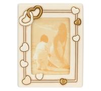 YMXBHN Thun - Portafotos con corazones, mediano - Cerámica - Colección Bombonera - 16 x 2,3 x 20,6 cm