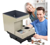 YMXEURSC Máquina contadora y clasificadora de Monedas de Alta Velocidad,Cuenta 1500 Monedas por Minuto,Compatible con Varios tamaños de Monedas.