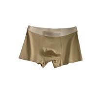 YMXLWHBD Calzoncillos Tipo Bóxer De 3 Piezas para Hombre con Entrepierna Doble Capa Y Tejido Transpirable -Amarillo Jengibre-l