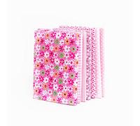 YMXMXP 7 piezas de patchwork de 50 x 50cm con diferentes patrones para manualidades, costura, manualidades, tela rosaalidades, tela rosa