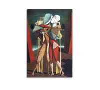YMXSDIMDS Héctor y Andrómaca (2) de Giorgio De Chirico - Lienzo decorativo para colgar en la pared, idea de decoración del hogar, 50 x 75 cm