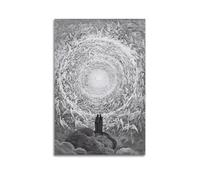 YMXSDIMDS Póster de pintura The Empyrean, Dante's The Divine Comedy de Gustave Dore, arte para pared, dormitorio, decoración del hogar, lienzo para colgar, 20 x 30 cm