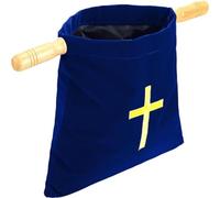 Ymxygz Bolsa para Ofrendas De Diezmo con Asas De Madera, Bolsa para Ofrendas Religiosas, Cestas para Ofrendas, Suministros para Comunión.