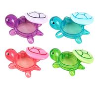 Ymxygz Caja De Almacenamiento con Forma De Tortuga De Dibujos Animados, Caja De Joyería con Baratija De Tortuga, Cestas De Almacenamiento, Caja De Dulces, 4 Uds.