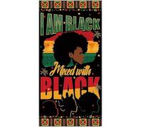 Ymxygz Cubierta Decorativa para Puerta De Fiesta Temática del Mes De Historia Afroamericana, Bandera Decorativa para Fondo De Fiesta del Festival del Mes De Historia Afroamericana