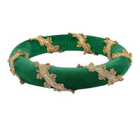 Ymxygz Diadema Circular De Terciopelo con Ribete Dorado, Tocado Medieval Retro, Tocado Renacentista, Diadema Bourrelet.
