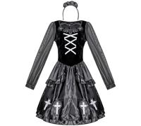 Ymxygz Disfraz De Fantasma Vampiro del Oeste, Atuendo De Cosplay De Fantasma para Halloween, Disfraz Espeluznante para Mujer