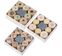 Ymxygz Wooden Rubber Stamps, Vintage Flowers Butterfly Wooden Stamps, Decorative Wooden Rubber Stamps Set for Craft Scrapbook Card Making DIY Painting