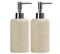 YMXYJM Dispensador de jabón con Bomba de Acero Inoxidable a Prueba de óxido, dispensador de jabón líquido Recargable para baño, dispensador de jabón de Cocina Premium, Color Beige