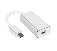 YMY Adaptador USB Tipo C a Mini Displayport, Cable convertidor de Video USB C a Mini DP 4K a 60Hz Compatible con Dispositivos USB-C con Modo DP/ALT a Pantalla LED de Cine, iMac, etc. Dispositivos de