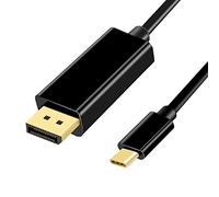 YMY Cable convertidor USB tipo C a DisplayPort 4K 60Hz de 1,8 m 4K x 2K USB 3.1 a DP UHD para MacBook Pro, iMac, laptop XPS, Galaxy S8/S9/S10 a proyector de monitor HDTV, 6 pies