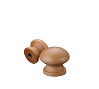 YMYGCC 30 piezas 20 tiradores de perillas madera natural cajón gabinete manija armario perilla redonda cocina muebles hardware DIY(Small-20 pieces)