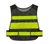 YMYGCC Chaleco Reflectante De Seguridad Alta Visibilidad, Ropa Trabajo, Ejecutivo, Chaqueta, Cómoda(Black)