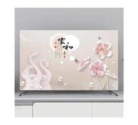 YMYGCC Cubierta protectora for TV, cubierta antipolvo for colgar en el hogar, for, decoración Universal de flores for, Simple(E,55inch 130x80cm)