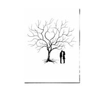YMYGCC Eventos de Compromiso, Recuerdo Fiesta, árbol Boda, Pintura en Lienzo, Libro firmas Huellas Dactilares for Invitados, Regalo Aniversario for Amantes(Color09,40x60cm 2sets inkpad)