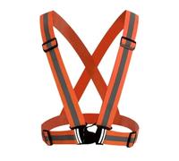 YMYGCC Ropa reflectante for coche, chaleco de seguridad for el tráfico, visibilidad, alta, for exteriores, correr, deportes ciclismo(Elasticity orange)