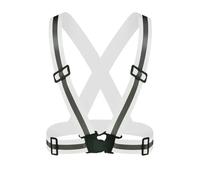 YMYGCC Ropa reflectante for coche, chaleco de seguridad for el tráfico, visibilidad, alta, for exteriores, correr, deportes ciclismo(Elastic white)