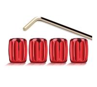 YMYQF 4 × Tapas para Válvulas Neumático de Coche Metal para Porsche Carrera GT 980 Panamera 4 E-Hybrid Executive, Tapones Rueda con Anillo de Sellado Anti Polvo Accesorios