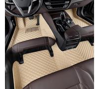 YMYQF Coche Alfombrillas para Lexus LS430 2000 2001 2002 2003 2004 2005 2006, Cobertura Completa Medida Juego Alfombrillas Cuero Alfombra Forro Antideslizantes Accesorios,Beige