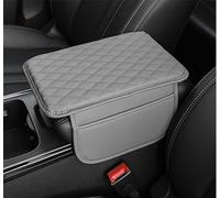 YMYQF Cojín Reposabrazos Coche para BMW M4 CS F82 CSL G83 Cabriolet GTS F82 F06 Z1 E30, Cuero Impermeable Cojín Apoyabrazos Alfombrilla Consola Central Apoyabrazos,Grey