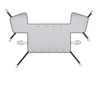 YMYQF Cubierta del Parabrisas Coche para Jaguar S-Type 2000-2021 2022 2023 2024 2025 2026, Nieve UV Impermeable Funda Plegable Protección del Parabrisas en Invierno,Silver