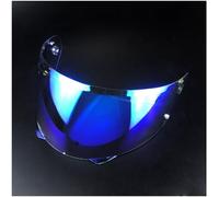 YMYQF Lente de Visera Casco de Motocicleta para HJC HJ33 i90, UV Antivaho Visera de Lente Casco Accesorios Cascos de Moto,Normal-Daurorablue