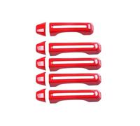 YMYYQW Manija Exterior Puerta Automóvil 5 Unids/set Cubierta De Manija Puerta Exterior Coche Para Wrangler JL 2018-2022 Negro Rojo Accesorios Plateado Carcasa Embellecedora