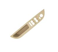 YMYYQW Manijas Puerta Interior Automóvil Cubierta Embellecedora Panel De La Manija Puerta Interior Coche Para Serie 5 E60 E61 520 525 528 2008-2010 Accesorios Automóviles LHD Negro Beige