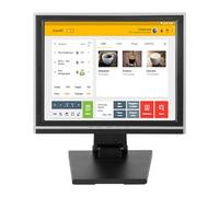 YNAADYH Monitores táctiles de 17 pulgadas, 1280 × 1024 PC, POS Monito, sistema POS, pantalla táctil LEDMonito con HDMI, ajustable, LCD, VGA, soporte para comercio minorista 4:3, 230 V, 240 V