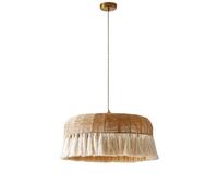 YNAHZAOK Lámpara Colgante De Cuerda De Cáñamo Con Flecos, Tejida A Mano, Con Cable Ajustable, Casquillo E27, Para Techo, Ideal Para Comedor, Isla De Cocina, Dormitorio, Cafetería, Casa De Campo