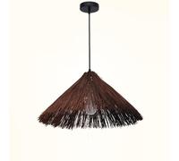 YNAHZAOK Lámpara Colgante De Ratán del Sudeste Asiático con Suspensión Ajustable, Estilo Vintage, Tejida A Mano, para Restaurantes, Estilo Pastoral Creativo, Estilo Japonés