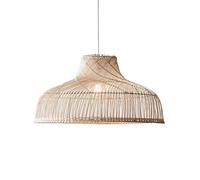 YNAHZAOK Lámpara Colgante De Ratán Para Restaurante Chino, Estilo Rústico, Con Pantalla Tejida A Mano, Ideal Para Sala De Estar, Pasillo O Hotel. Lámpara Colgante Vintage De Ratán Tejido Para Entrada