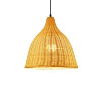 YNAHZAOK Lámpara Colgante De Ratán Retro Estilo Granja del Sudeste Asiático, Lámpara Colgante Tejida A Mano para Cocina, Dormitorio, Lámpara De Araña De Ratán Estilo Japonés con Suspensión Ajustable