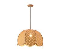 YNAHZAOK Lámpara Colgante Japonesa Wabi Sabi De Ratán, Hecha A Mano, De Mimbre Tejido, Con Cable Ajustable, Para Decoración De Comedores, Entradas, Alojamientos Y Restaurantes