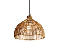 YNAHZAOK Lámpara Colgante Retro Para Cocina, Luminaria Minimalista Y Creativa Para Sala De Estar, Lámpara Colgante Tejida A Mano Para Comedor, Lámpara Colgante De Ratán De Estilo Japonés Para Isla