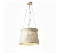 YNAHZAOK Lámpara Colgante Wabi Sabi De Ratán Tejido A Mano, Lámpara Colgante De Mimbre De Caña Natural Con Cables De Suspensión Para Comedor, Isla De Cocina, Casa De Campo Y Decoración De Interiores