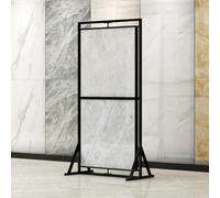 YNBSHGAA Estante de exhibición de azulejos de metal de gran formato para losas de mármol y piedra, ideal para exposiciones de manualidades y tiendas minoristas, nombre_tamaño: 90 x 50 x 176 cm