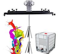 YNBSHGAA Mezclador eléctrico de tanque con hélice plegable, agitador eficiente para disolver tinta industrial y mezclar líquidos en bolsas IBC, 3 cilindros