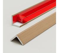 YNBSHGAA Protectores de esquina de pared autoadhesivos de PVC de 39 pulgadas, moldura de esquina en L, moldura de pared, protectores de esquina de grano de madera para paredes, puertas, ventanas