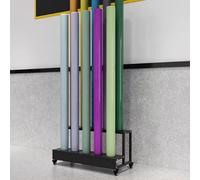 YNBSHGAA Soporte de vinilo resistente, soporte de exhibición móvil, diseño de 3 niveles con capacidad para 15 rollos, construcción de acero para calcomanías de película que cambian de color, 2 niveles