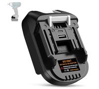 YNDZ Adaptador de batería para Bosch GBA de 18 V a batería para herramientas eléctricas Makita de 18 V, con USB QC3.0 18 W y conector de carga tipo C 5 V/2,1 A, solo para serie GBA (no PBA)
