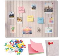 YnewL 90 x 60cm Tablon de Anuncios Grande, Tablero de Fieltro, 0,9cm Grosor Tablero Corcho Pared Autoadhesivo,Tablero de Fieltro Fotos Adecuado para Oficinas,Escuelas,Dormitorios (Beige Claro)