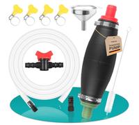 YnewL Bomba de mano, juego de 11 bombas de aceite, bomba de mano de gasolina XL, bomba de transferencia con manguera de PVC de 2 m, incluye tapón, regulador, embudo, etc., bomba de agua para