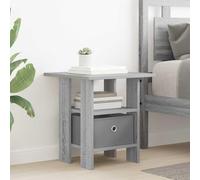 YNGBHFNOP Madera Ingenierizada Dormitorio Moderna Gris 41 x 40 x 45 cm | Mesita de Noche Gris Sonoma 41 x 40 x 45 cm Moderna con Cajón y Estante, Mesita Auxiliar con Tirador Embutido para Dormitorio