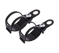 YnGia 2 uds soporte de faro de motocicleta, soporte de montaje de señal de giro de motocicleta negro Kit de abrazadera de tubo de horquilla 25-30 mm para Chopper Cafe Racer