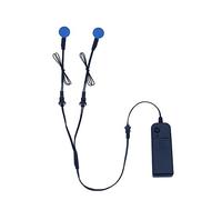 YnGia 2PCS 20mm ojos LED brillantes, EL Panel de luz redondo DIY cortable electroluminiscente El Sheet Panel de luz para Cosplay fiesta máscara ojos superhéroe casco decoración (Azul)
